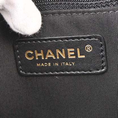 Chanel 2006-2008 Black Caviar Skin Petite Shopping Tote PST Chain Handbag