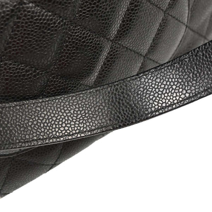 Chanel 2006-2008 Black Caviar Skin Petite Shopping Tote PST Chain Handbag