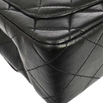 Chanel 1991-1994 Black Lambskin Top Handle Handbag
