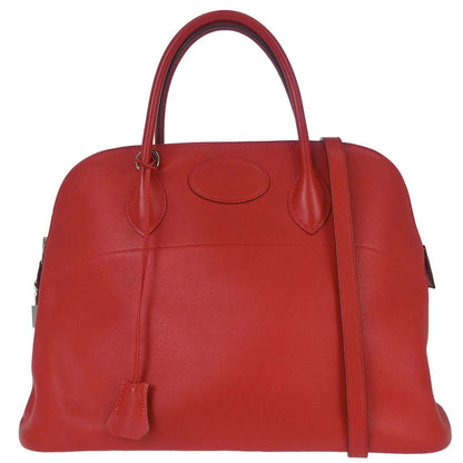 Hermes Vermilion Swift Bolide 35 2way Shoulder Handbag