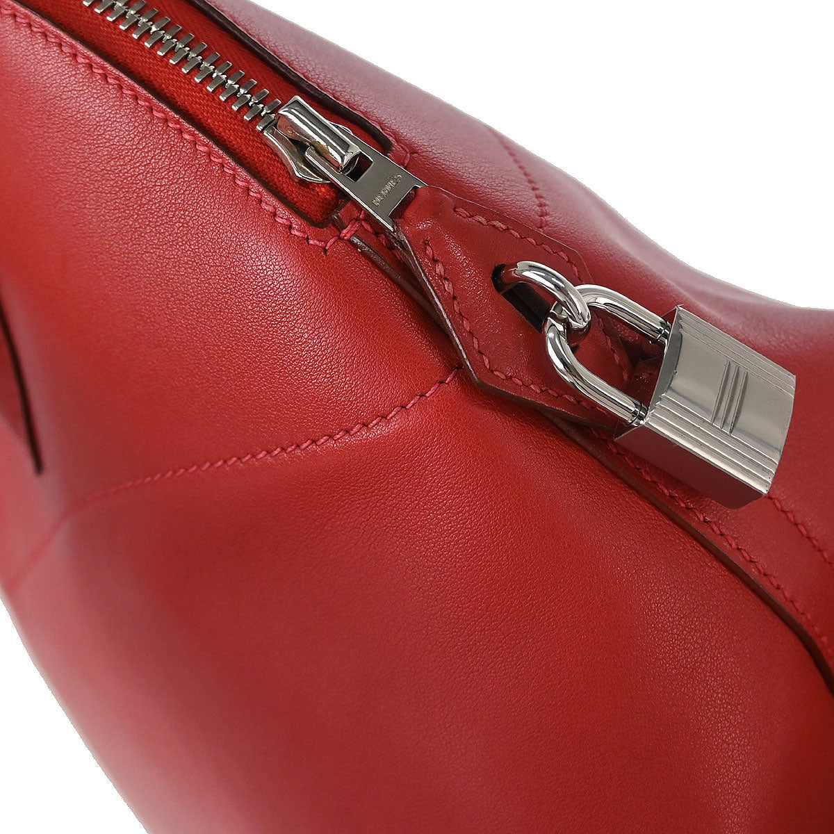 Hermes Vermilion Swift Bolide 35 2way Shoulder Handbag