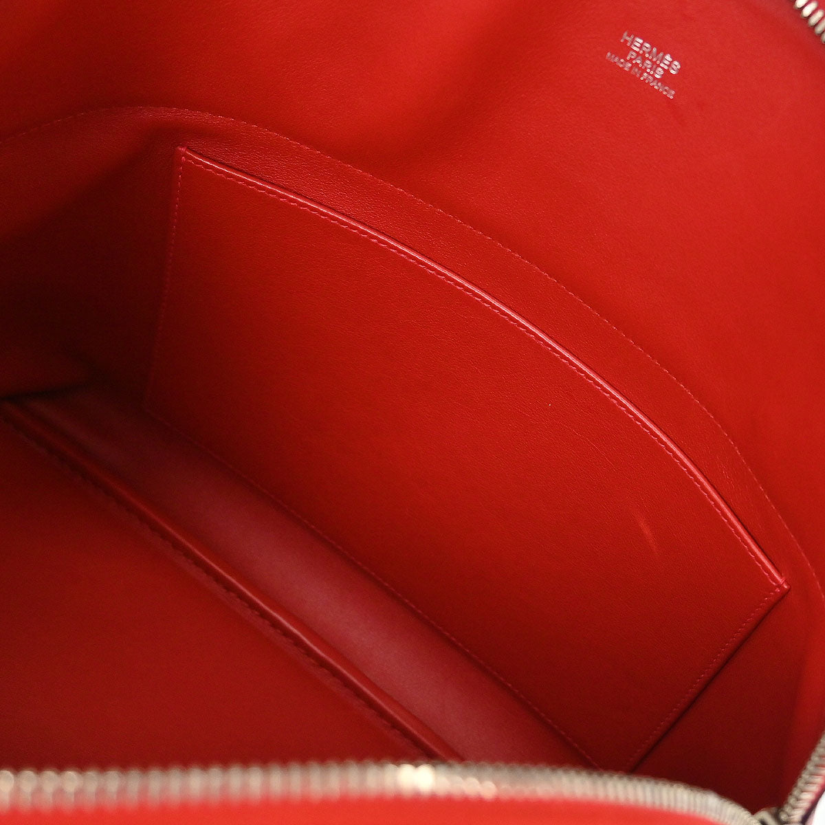 Hermes Vermilion Swift Bolide 35 2way Shoulder Handbag