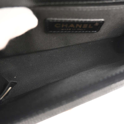 Boy Chanel 2019 Black Caviar Skin Small Chain Shoulder Bag