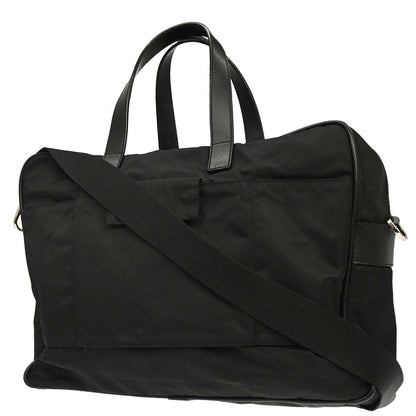 Prada Black Nylon 2way Shoulder Business Briefcase Handbag