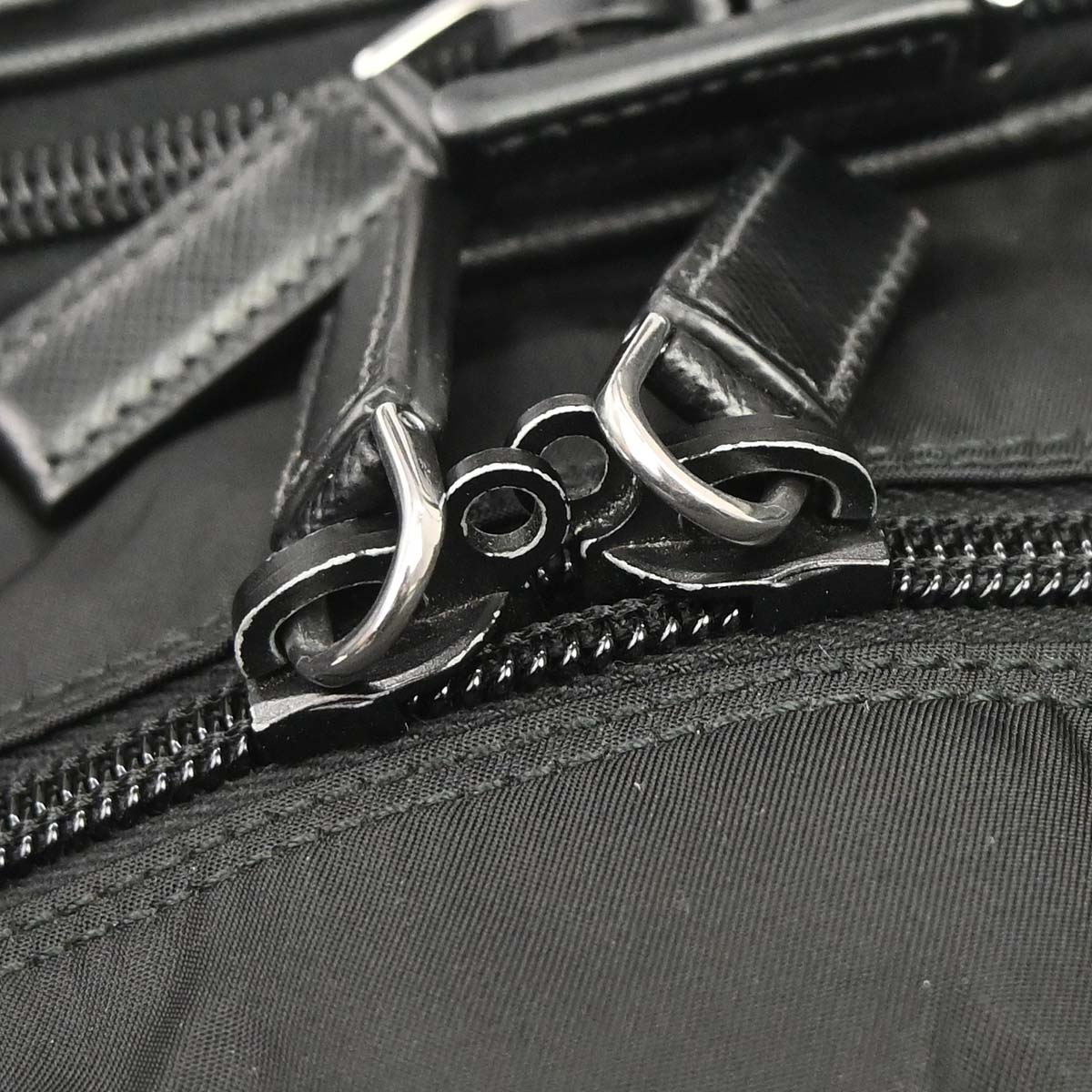 Prada Black Nylon 2way Shoulder Business Briefcase Handbag