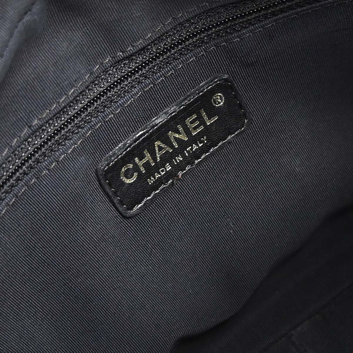 Chanel 2008-2009 Black Caviar Skin Petite Timeless Tote PTT Chain Handbag