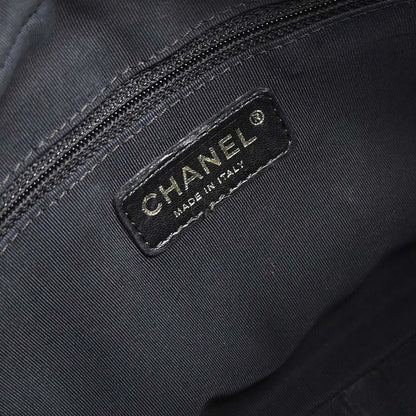 Chanel 2008-2009 Black Caviar Skin Petite Timeless Tote PTT Chain Handbag