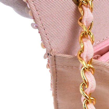 Chanel Pink Sequins Shoulder Bag