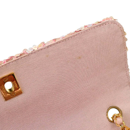 Chanel Pink Sequins Shoulder Bag