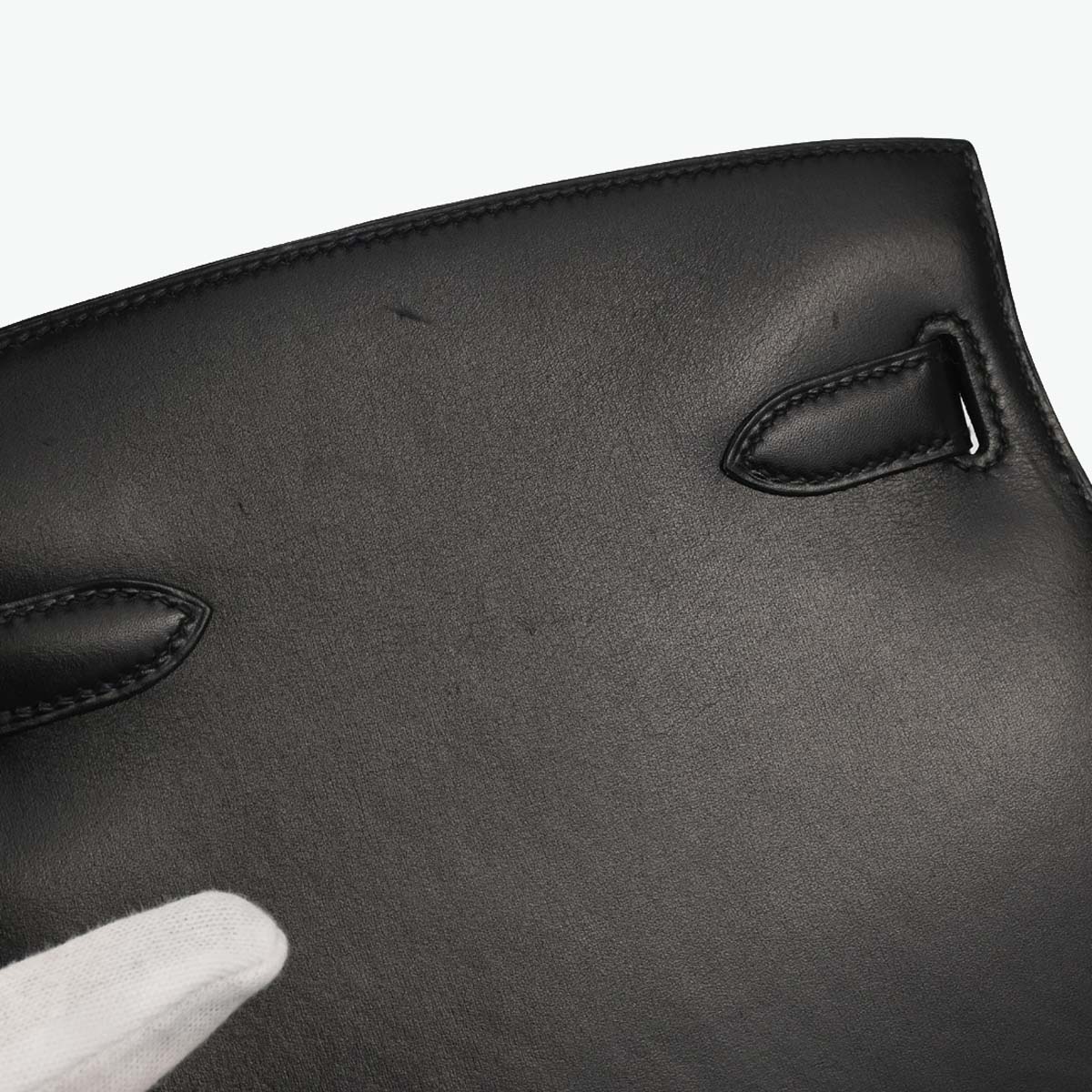 Hermes Black Box Calf Kelly Sport MM Shoulder Bag
