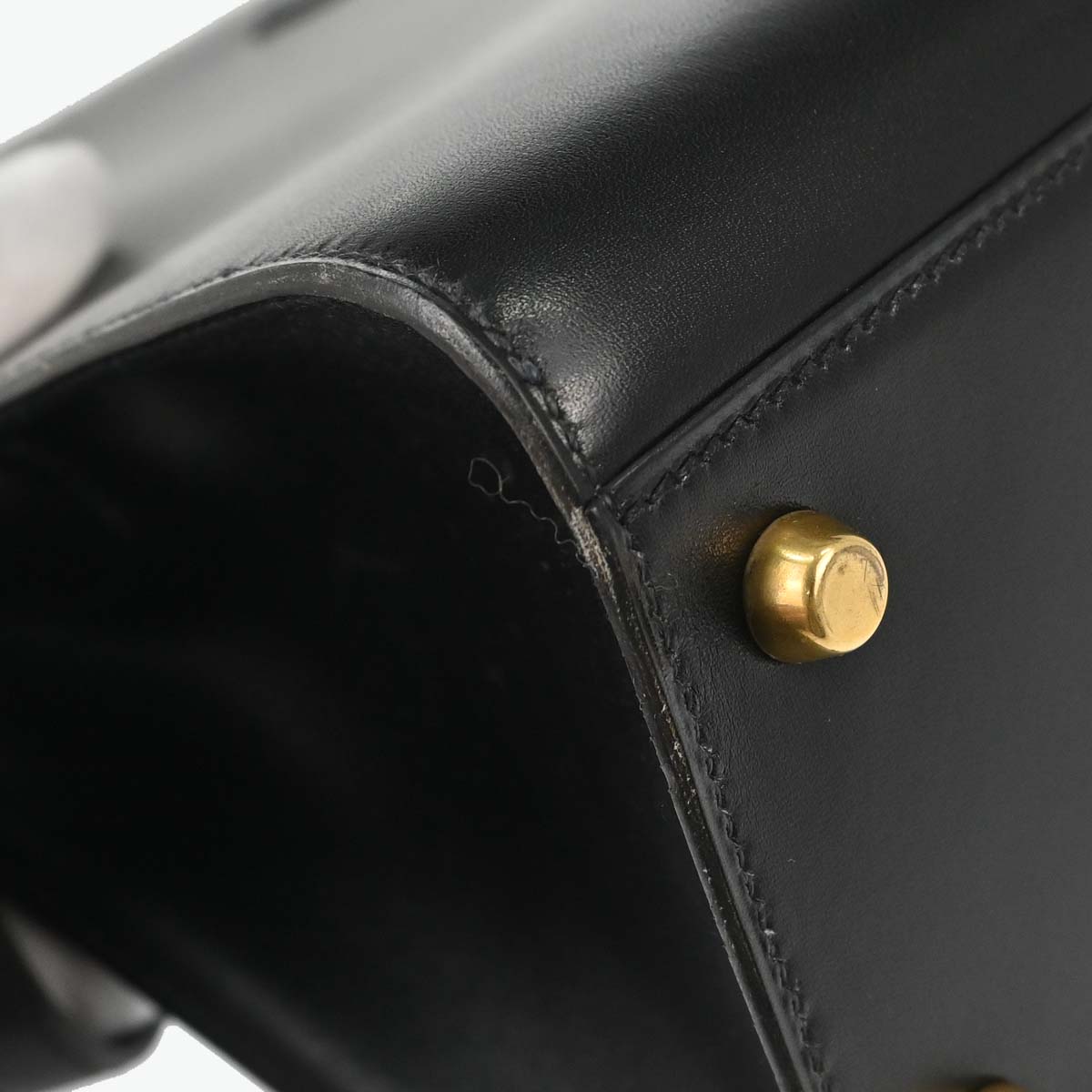 Hermes Black Box Calf Kelly Sport MM Shoulder Bag
