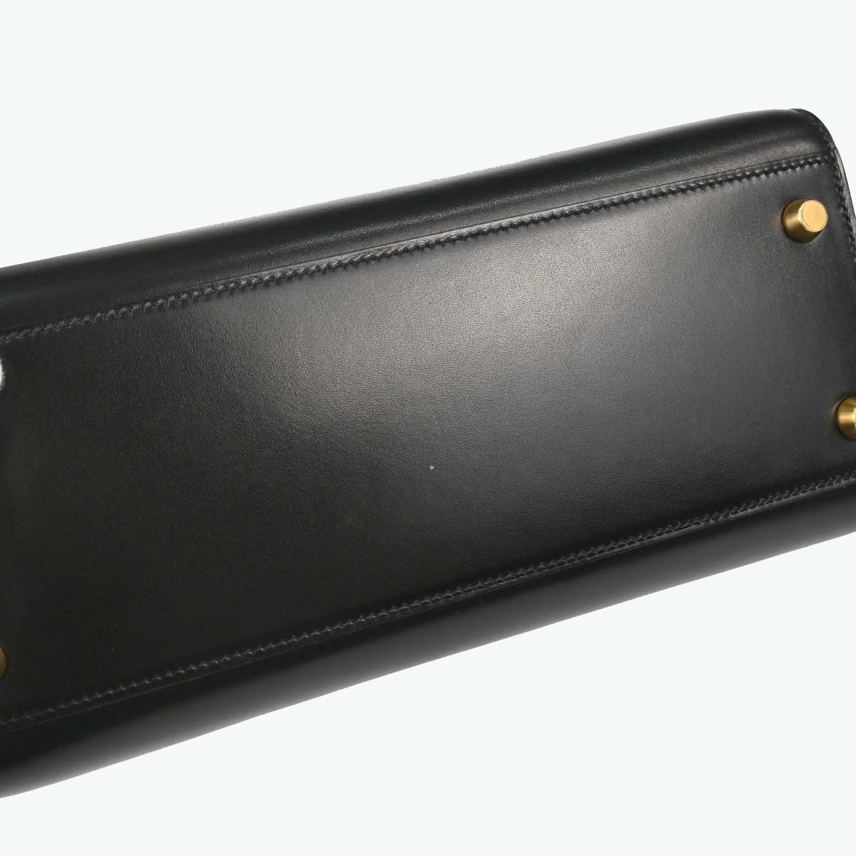 Hermes Black Box Calf Kelly Sport MM Shoulder Bag