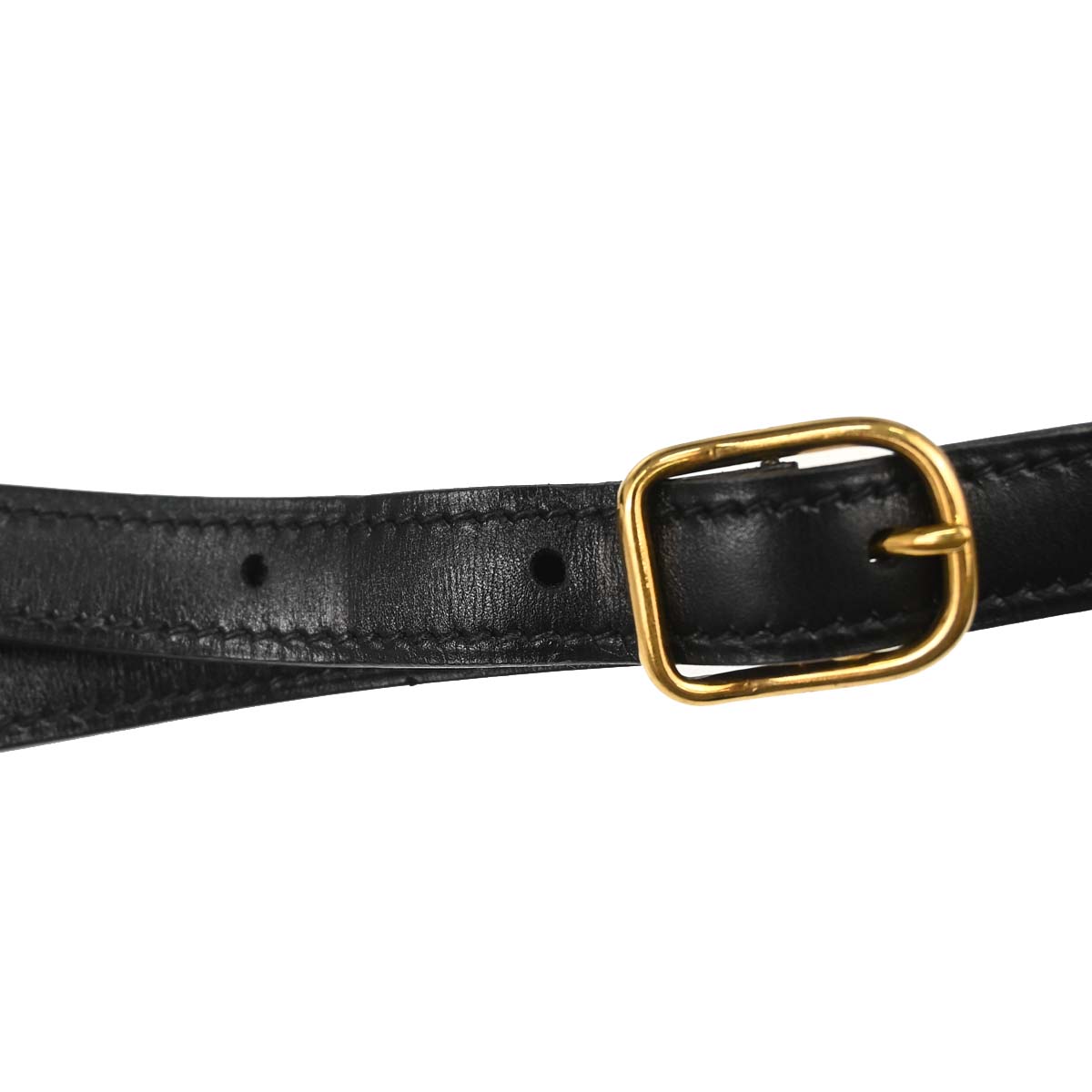 Hermes Black Box Calf Kelly Sport MM Shoulder Bag