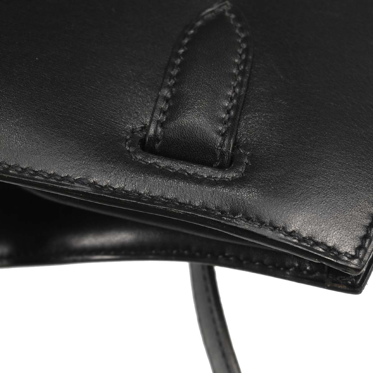 Hermes Black Box Calf Kelly Sport MM Shoulder Bag