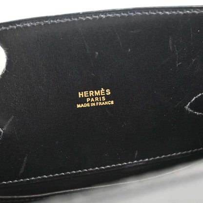 Hermes Black Box Calf Kelly Sport MM Shoulder Bag