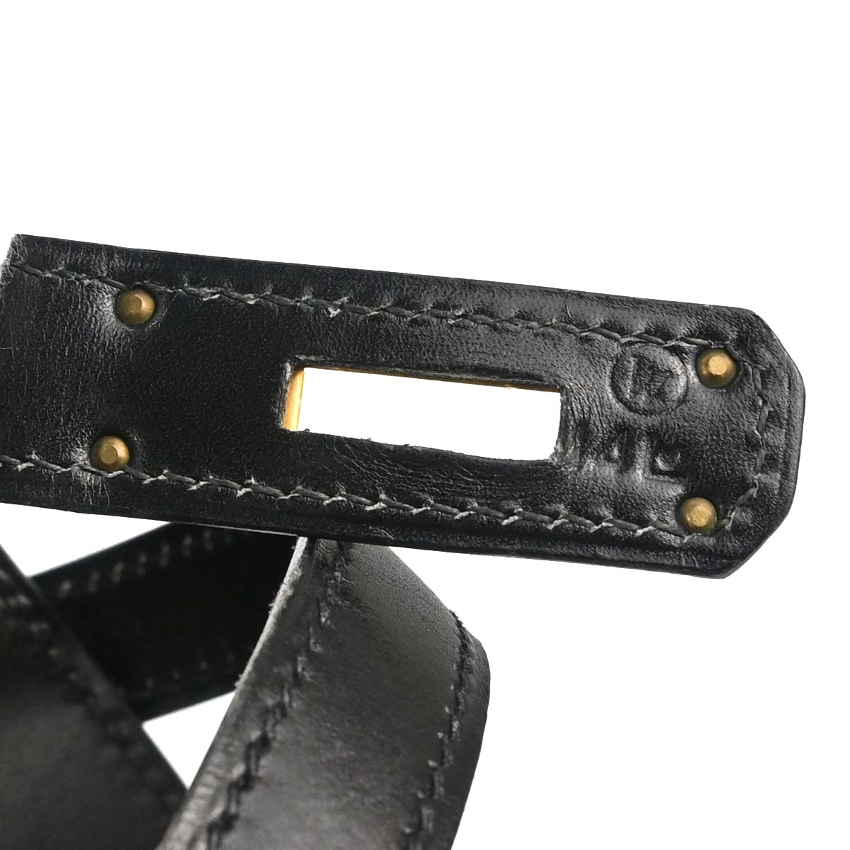Hermes Black Box Calf Kelly Sport MM Shoulder Bag