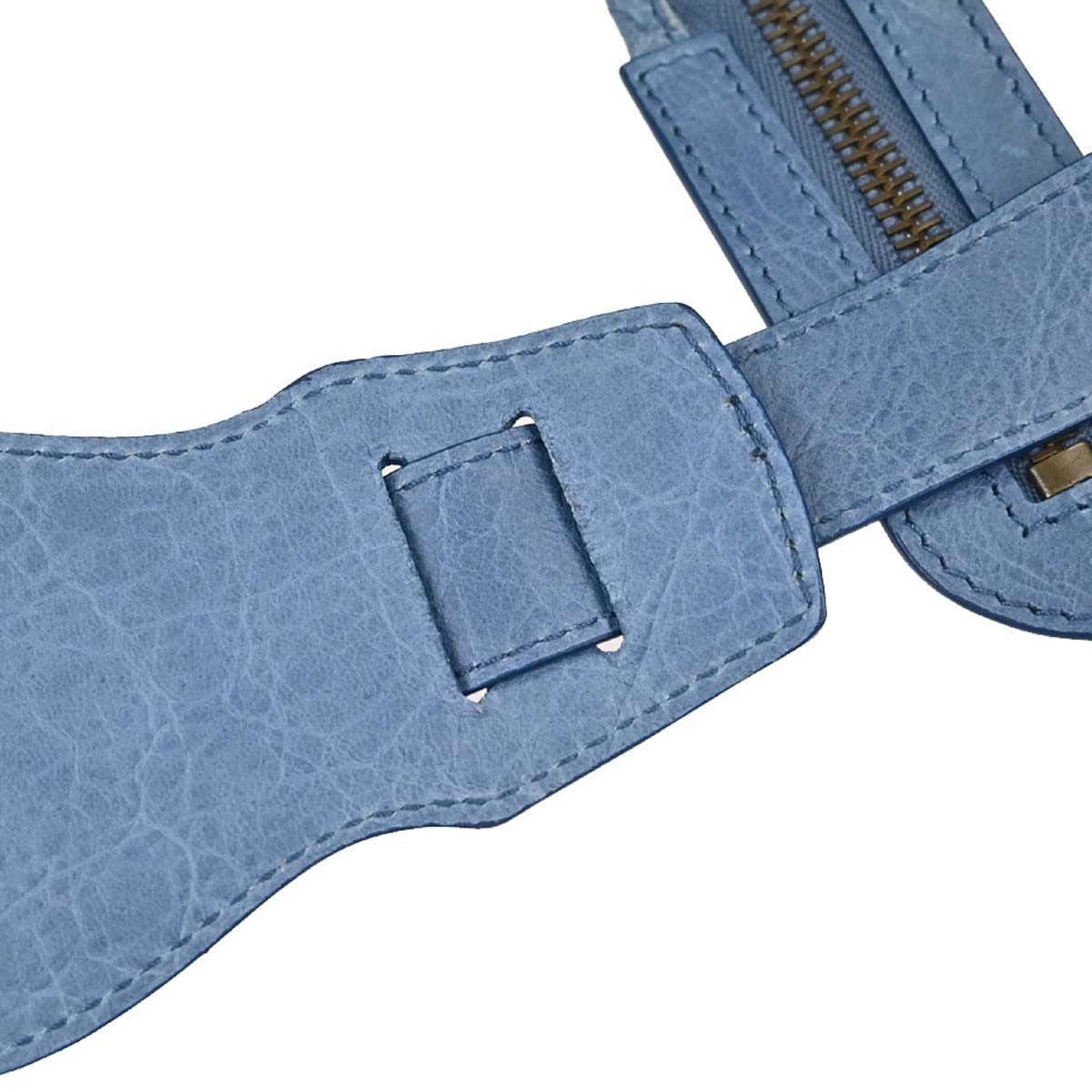 Balenciaga Blue Lambskin City Medium 2way Shoulder Handbag