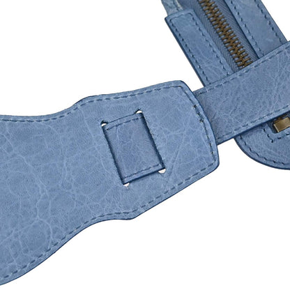 Balenciaga Blue Lambskin City Medium 2way Shoulder Handbag