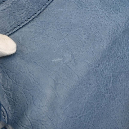 Balenciaga Blue Lambskin City Medium 2way Shoulder Handbag