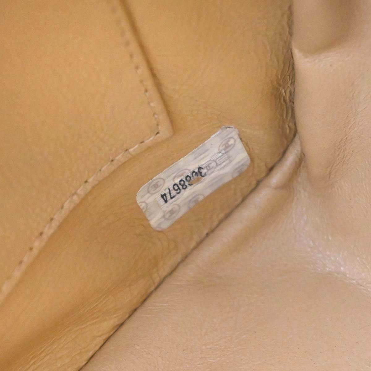 Chanel 1994-1996 Beige Caviar Skin Mademoiselle Camera Bag Jumbo