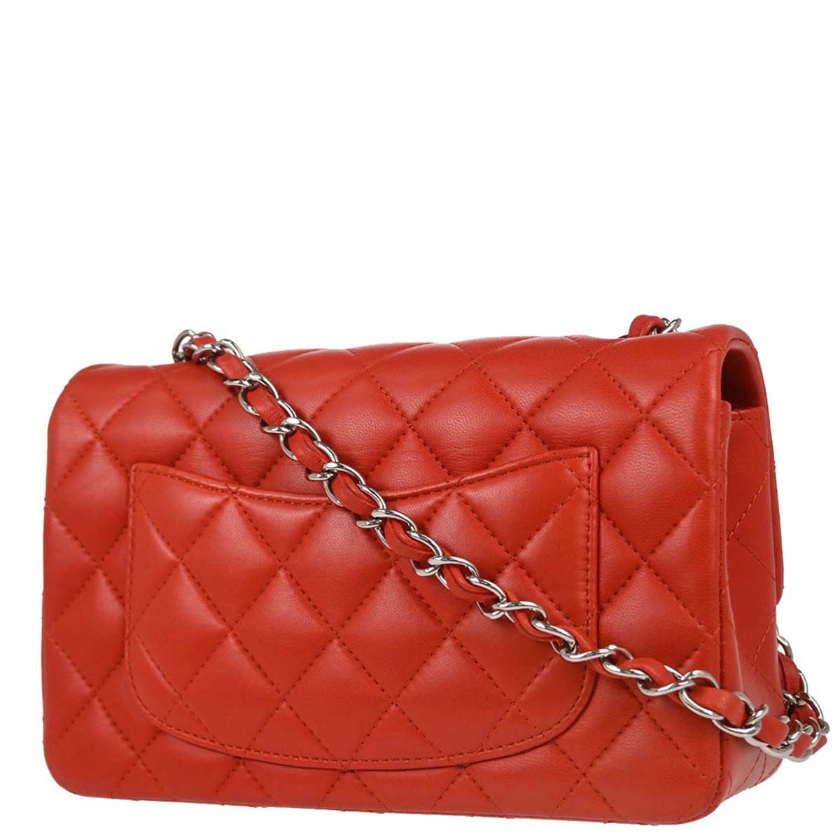 Chanel 2014-2015 Red Lambskin Shoulder Bag