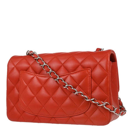 Chanel 2014-2015 Red Lambskin Shoulder Bag