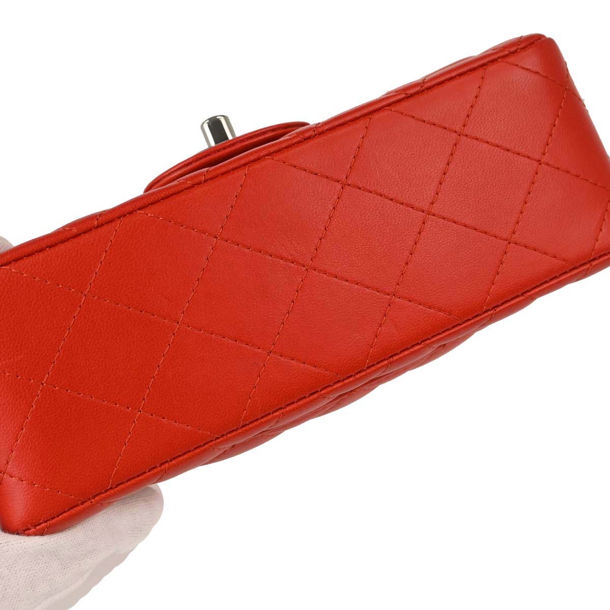 Chanel 2014-2015 Red Lambskin Shoulder Bag