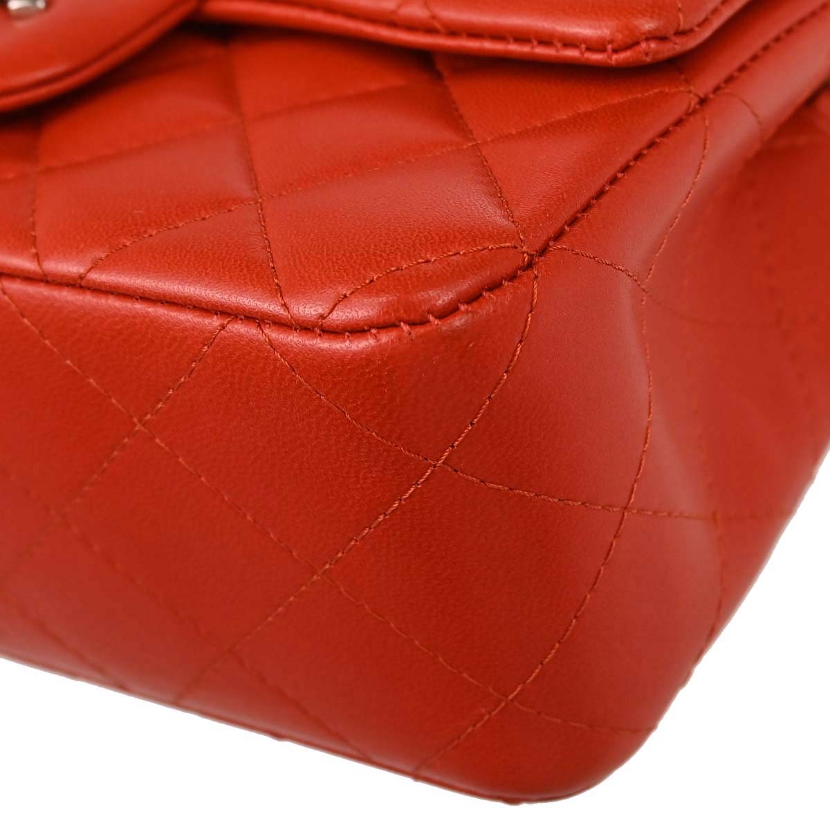 Chanel 2014-2015 Red Lambskin Shoulder Bag