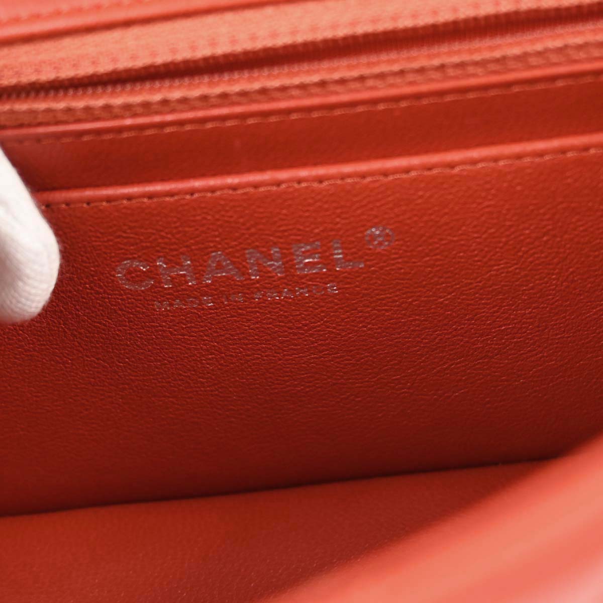 Chanel 2014-2015 Red Lambskin Shoulder Bag