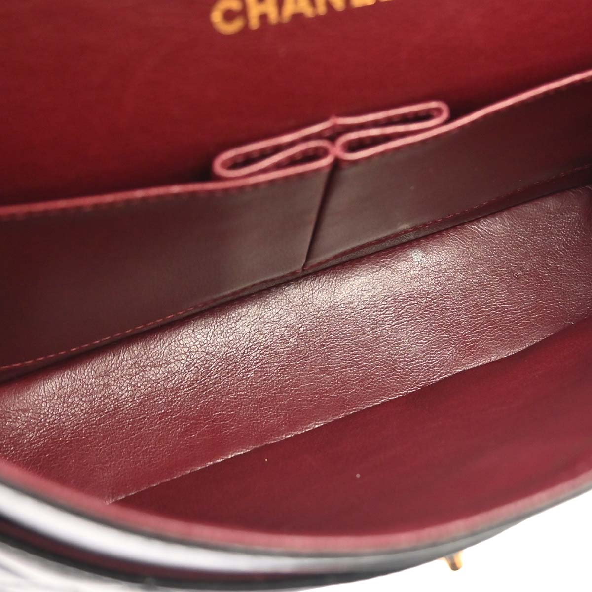 Chanel 1989-1991 Black Lambskin Single Flap Shoulder Bag