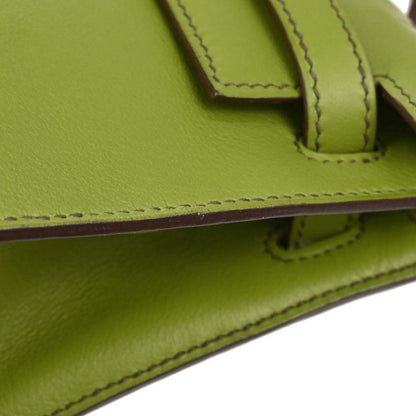 Hermes Anis Green Swift Kelly Pochette Handbag