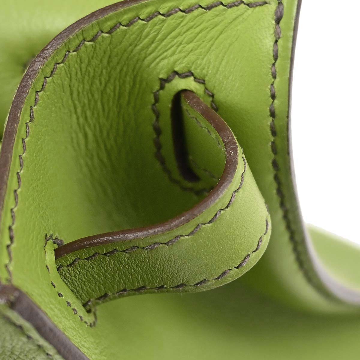 Hermes Anis Green Swift Kelly Pochette Handbag