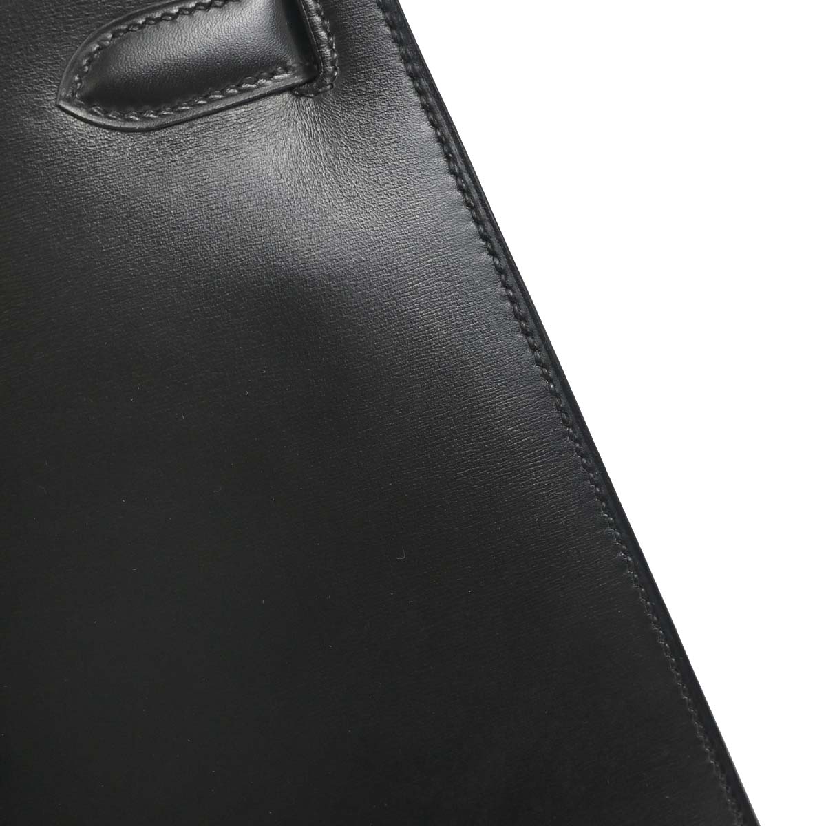 Hermes Black Box Calf Kelly 35 Sellier 2way Shoulder Handbag