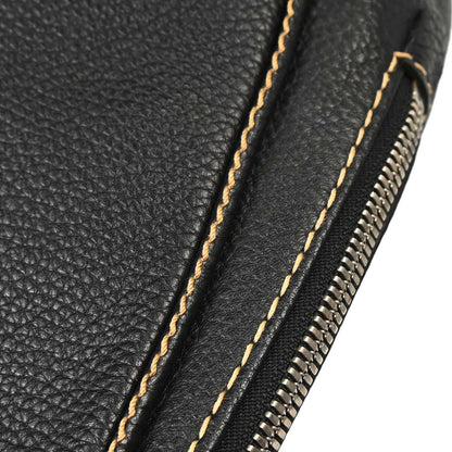 Chanel 2003-2004 Black Calfskin Fringe Hobo Handbag