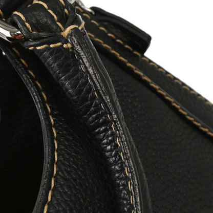 Chanel 2003-2004 Black Calfskin Fringe Hobo Handbag