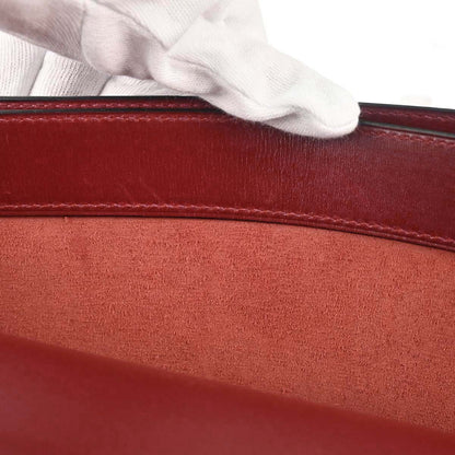 Hermes Rouge H Box Calf Kelly Depeche 38 Business Handbag