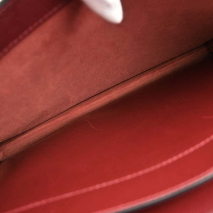 Hermes Rouge H Box Calf Kelly Depeche 38 Business Handbag