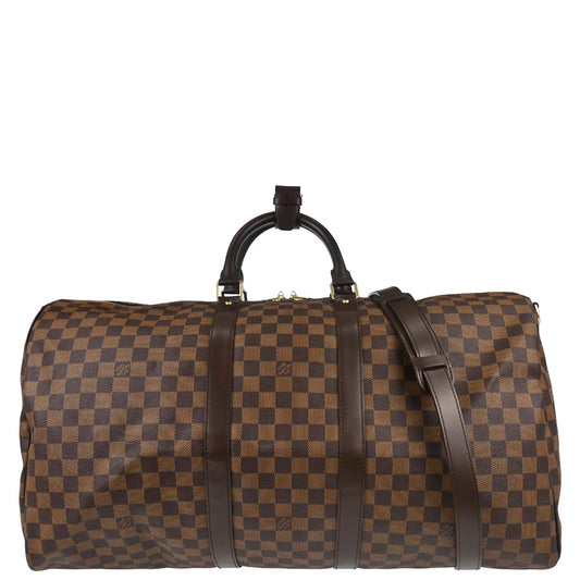 Louis Vuitton Damier Keepall Bandouliere 55 Duffle Bag N41414