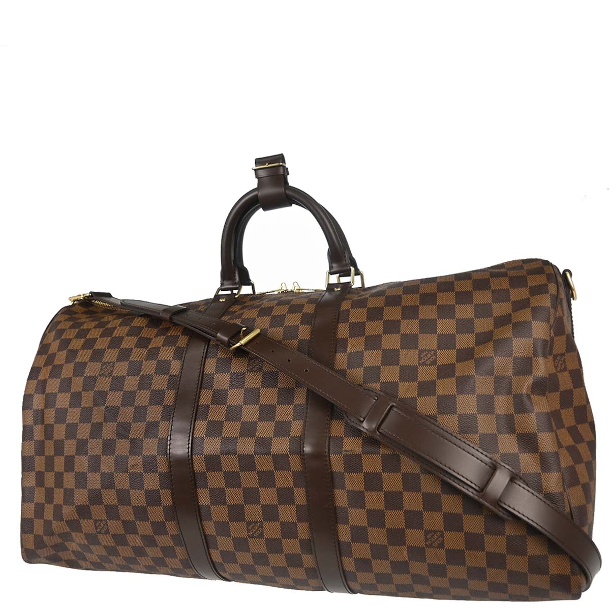 Louis Vuitton Damier Keepall Bandouliere 55 Duffle Bag N41414