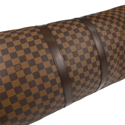 Louis Vuitton Damier Keepall Bandouliere 55 Duffle Bag N41414