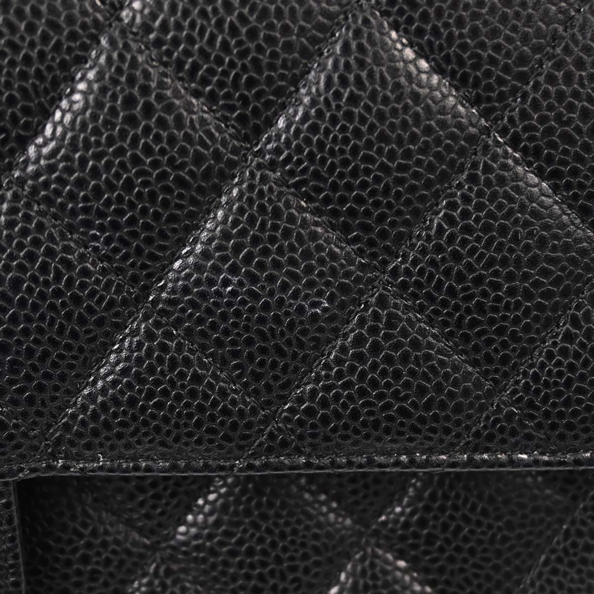 Chanel Black Caviar Skin Medium Classic Double Flap Shoulder Bag