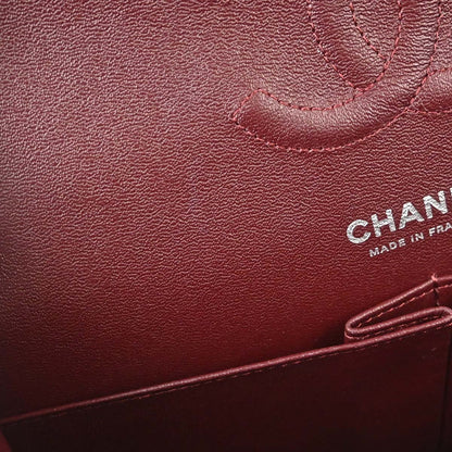 Chanel Black Caviar Skin Medium Classic Double Flap Shoulder Bag