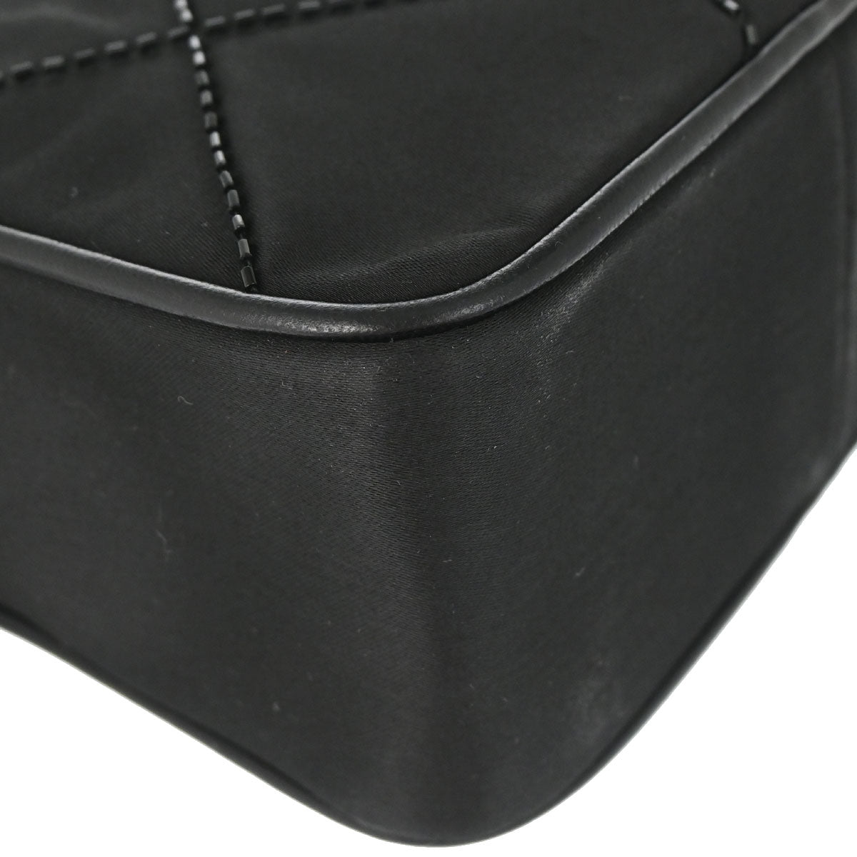 Chanel 1989-1991 Black Satin Camera Bag