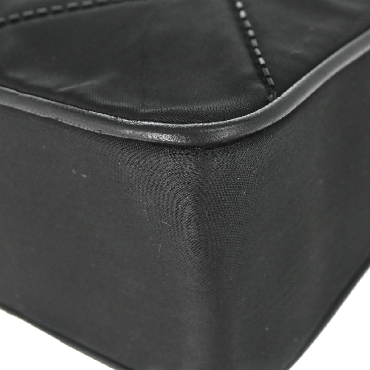 Chanel 1989-1991 Black Satin Camera Bag