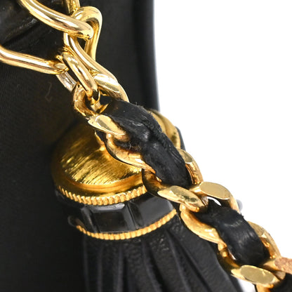 Chanel 1989-1991 Black Satin Camera Bag