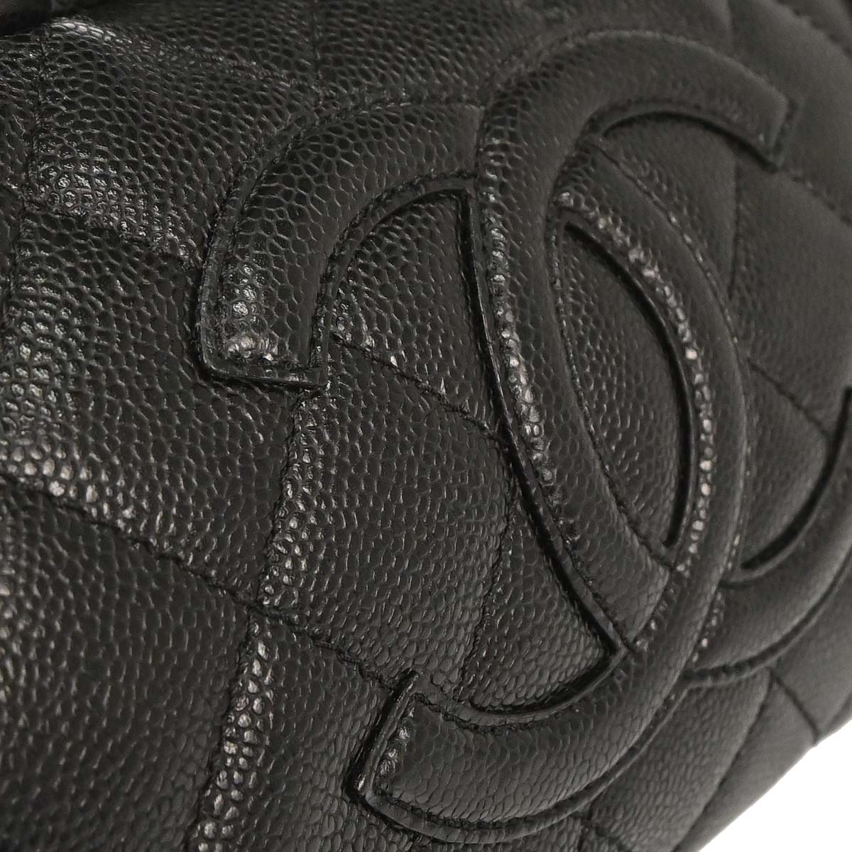 Chanel 2006-2008 Black Calfskin Bowling Bag 27