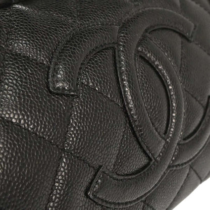 Chanel 2006-2008 Black Calfskin Bowling Bag 27