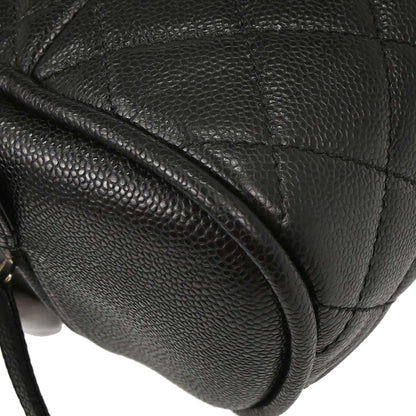 Chanel 2006-2008 Black Calfskin Bowling Bag 27