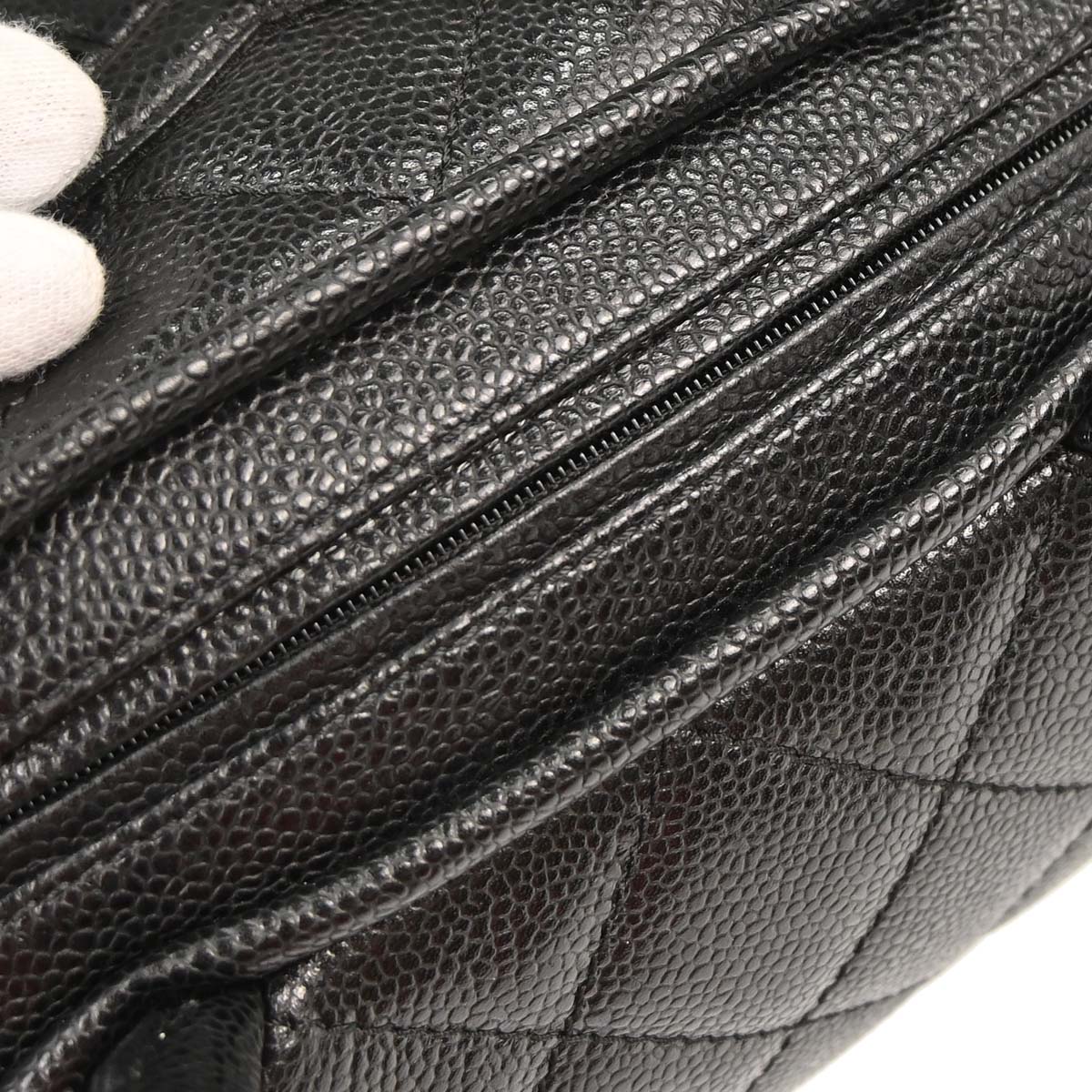Chanel 2006-2008 Black Calfskin Bowling Bag 27