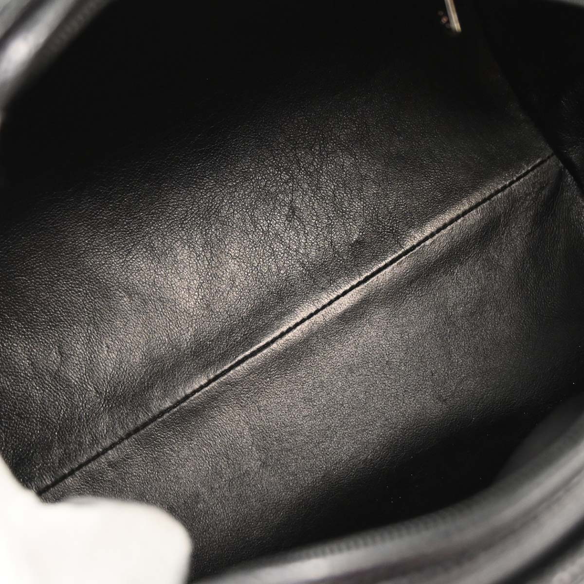 Chanel 2006-2008 Black Calfskin Bowling Bag 27